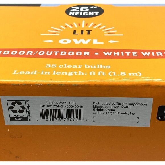 Target 26 In Light Up Owl Halloween Novelty Sculpture Light Hyde & EEK! Boutique - Picture 6 of 8